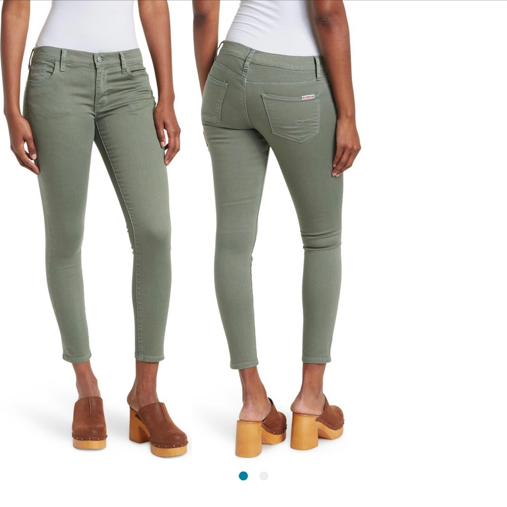 Hudson Jeans Natalie Mid-rise Skinny Ankle Jean-29-Seaspray Green-EXCELLENT